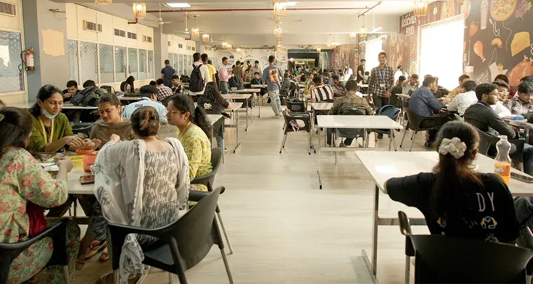 Serve yourself healthy food in our excellent cafeteria