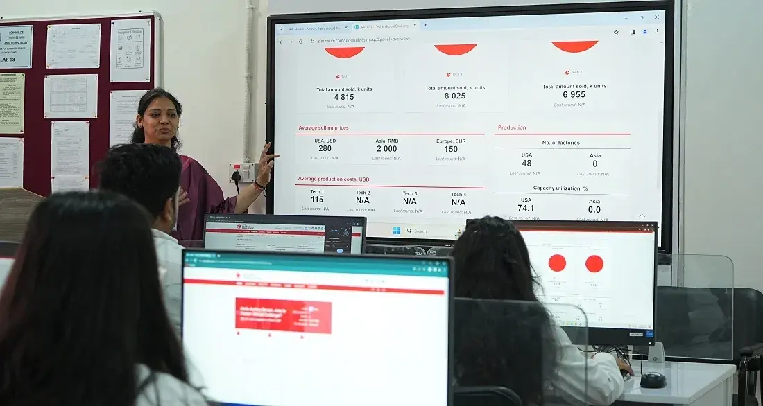 Experience real-world business scenarios in our Business Simulation Lab