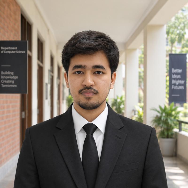 Aman Khan, B.Des. Interior Design student at KRMU SOAD